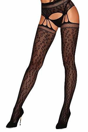 Obsessive Garter stockings S817 - czarny