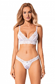 Komplet Heavenlly 2-pcs set  Obsessive - biały
