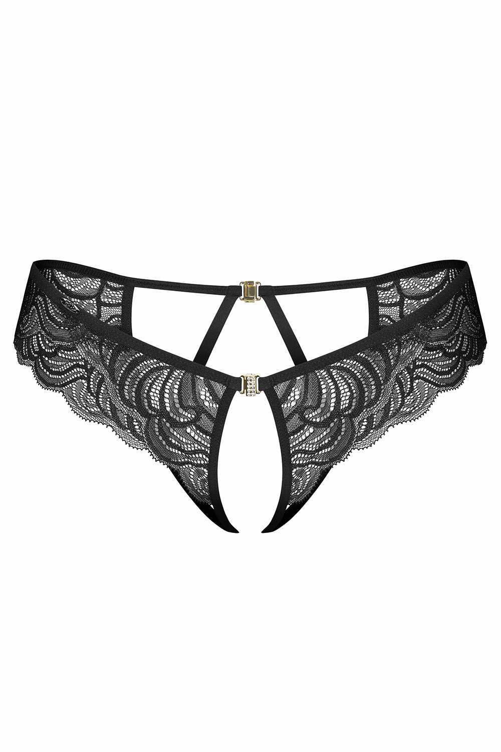 Obsessive Divienne crotchless thong - black
