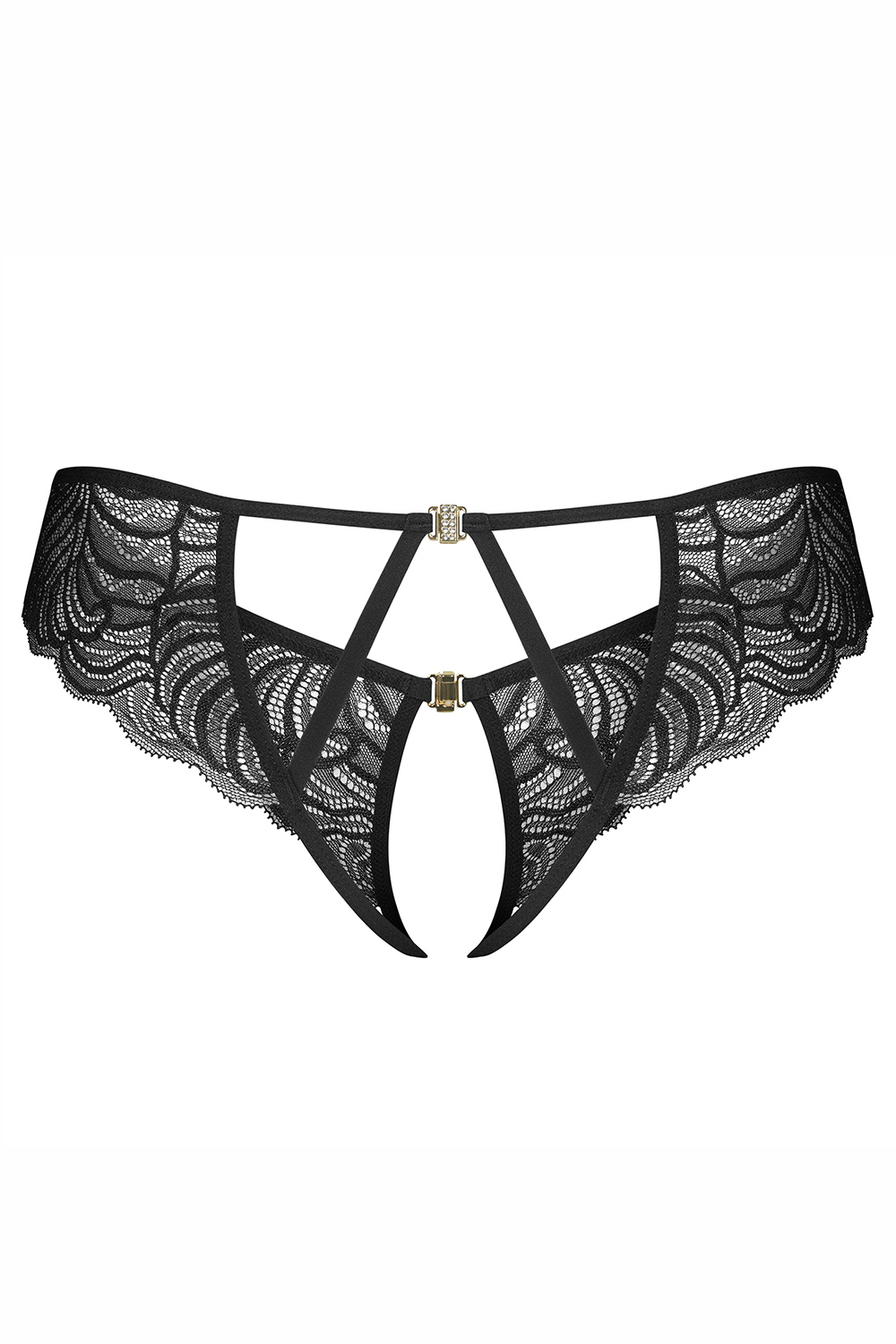 Obsessive Divienne crotchless thong - black