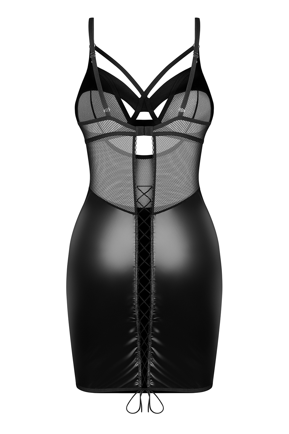 Obsessive Dominna chemise & thong - black