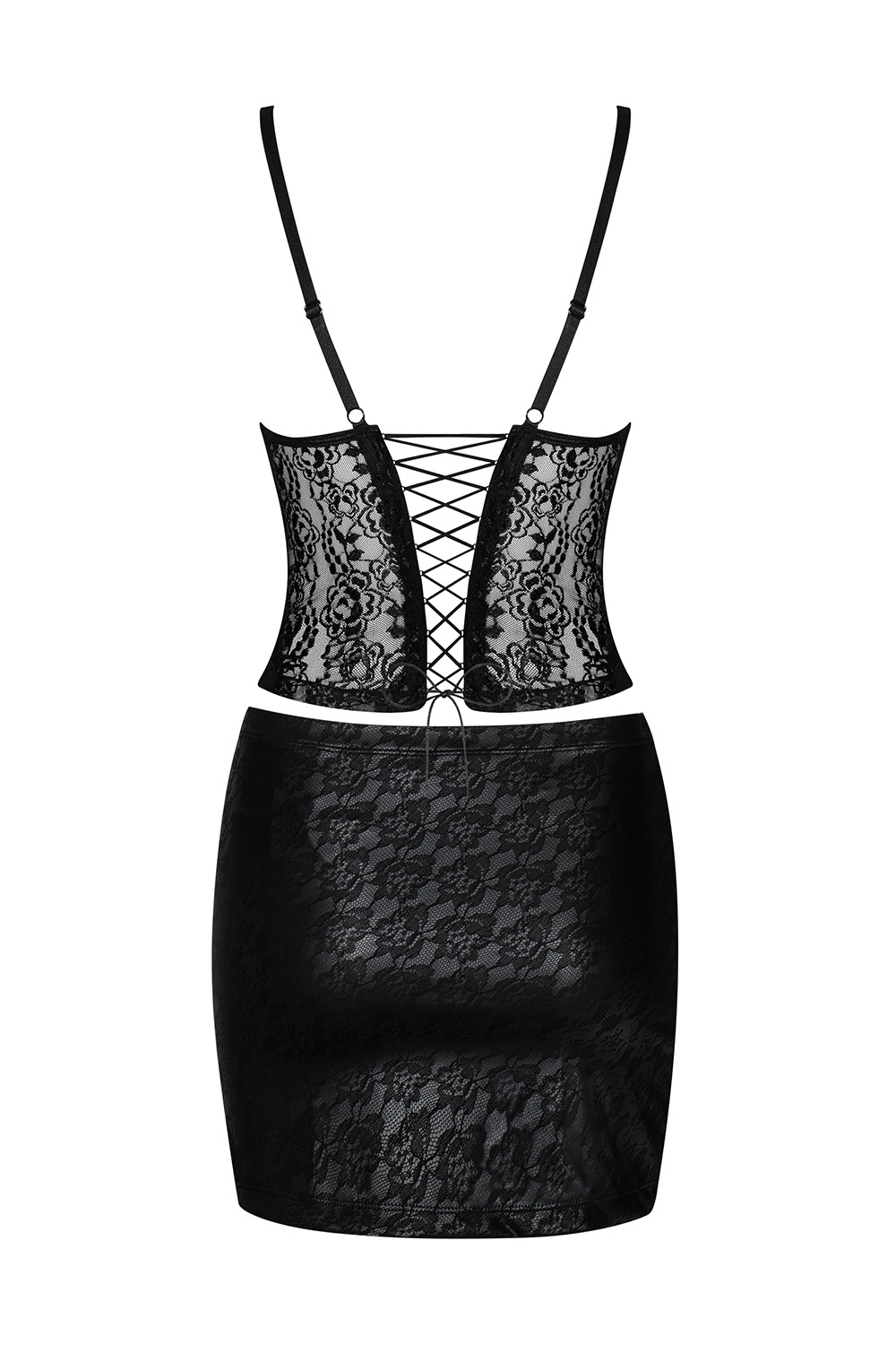 Obsessive Felisita corset & skirt - czarny