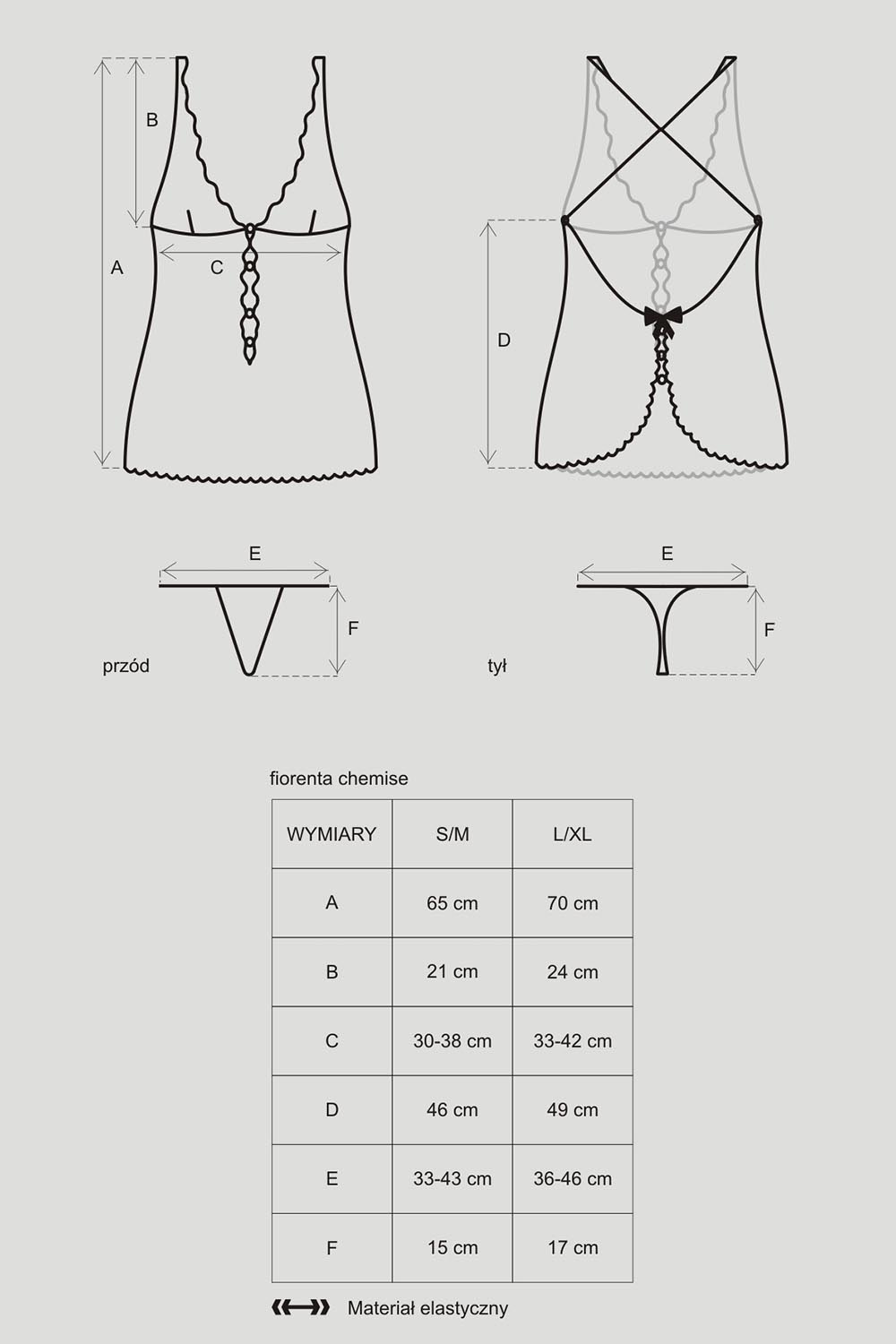 Сорочка Avanua Cyra chemise, Чёрный, L/XL Ava_Cyra chemise L/XL - Avanua - Сорочки, комбинации - Купить