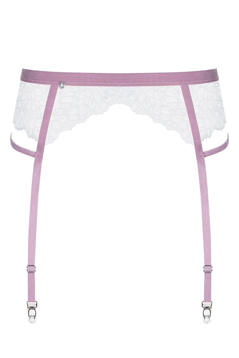 Obsessive Lilyanne garter belt - biały