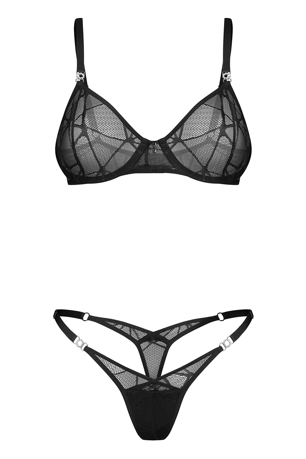Obsessive Olianna 2-pcs set - black