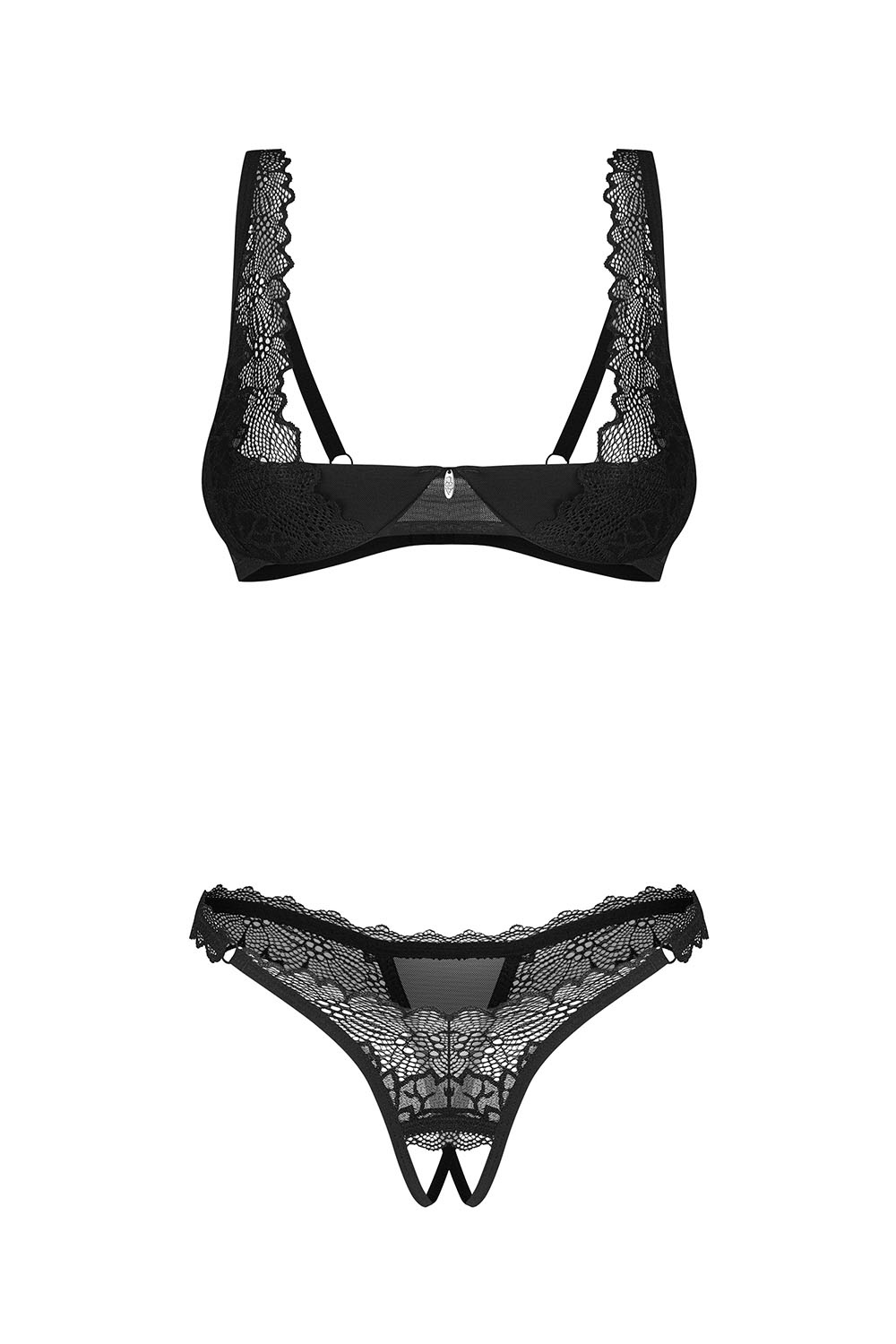 Deina More 2-pcs crotchless set -  - Obsessive