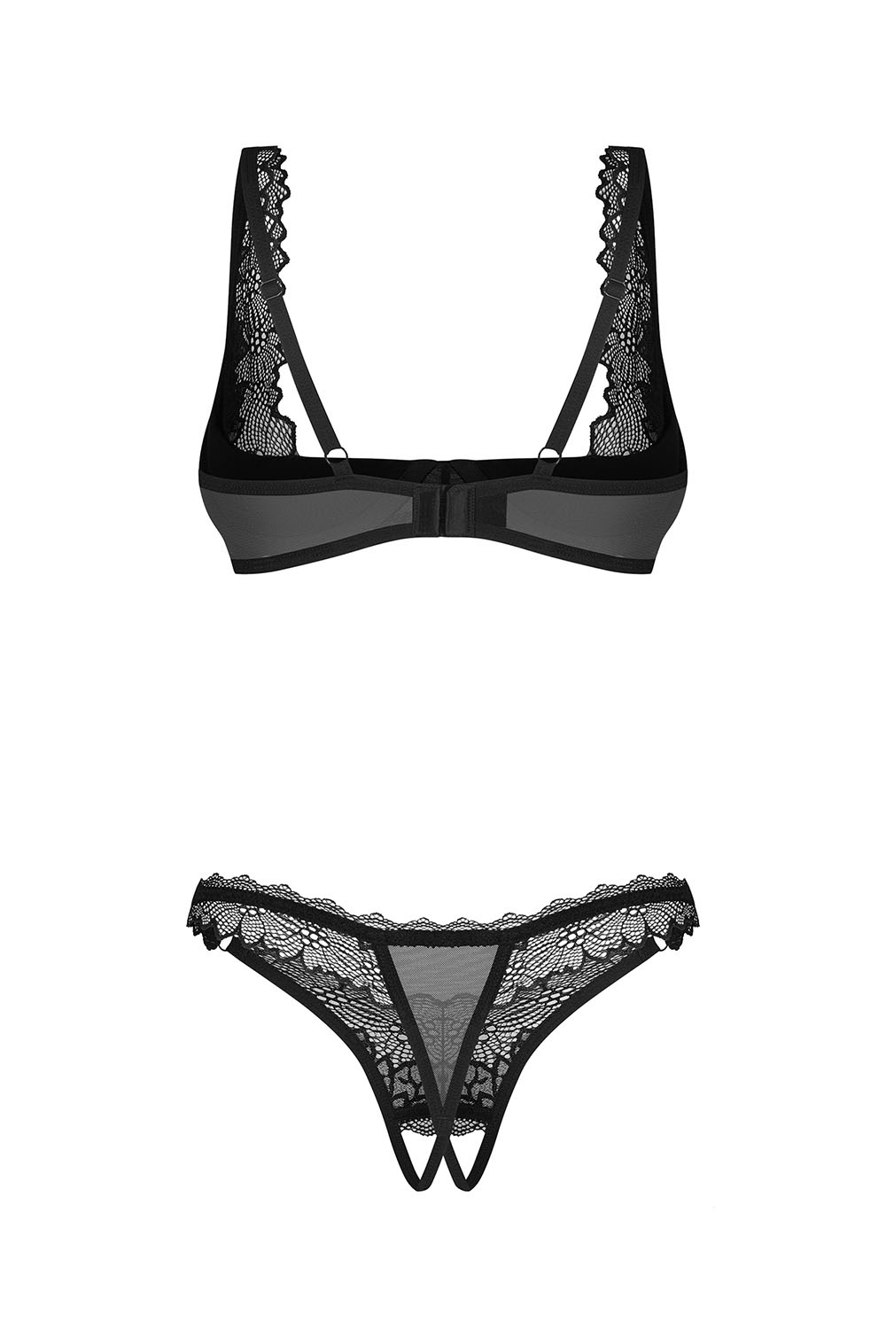 Deina More 2-pcs crotchless set -  - Obsessive