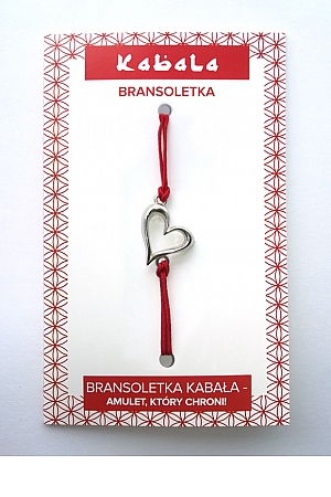 Bransoletka Kabała - Serce - Aprilio Jewelery