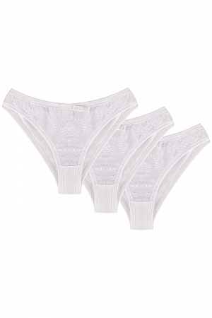 Wol-Bar Soft Pretty 3-pak - biały